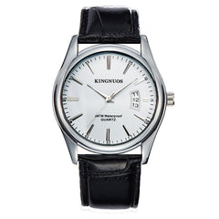 New Men's Single Calendar Waterproof Steel Band Watch
