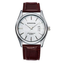 New Men's Single Calendar Waterproof Steel Band Watch