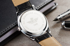 New Men's Single Calendar Waterproof Steel Band Watch