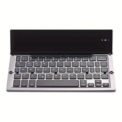 Mini portable bluetooth foldable keyboard silent rechargeable portable keypad for mobile phone tablet