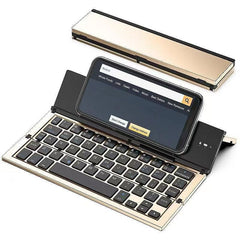 Mini portable bluetooth foldable keyboard silent rechargeable portable keypad for mobile phone tablet
