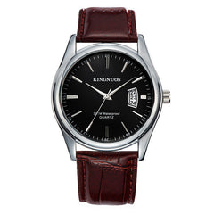 New Men's Single Calendar Waterproof Steel Band Watch