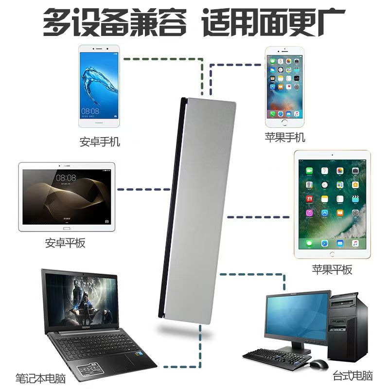 Mini portable bluetooth foldable keyboard silent rechargeable portable keypad for mobile phone tablet