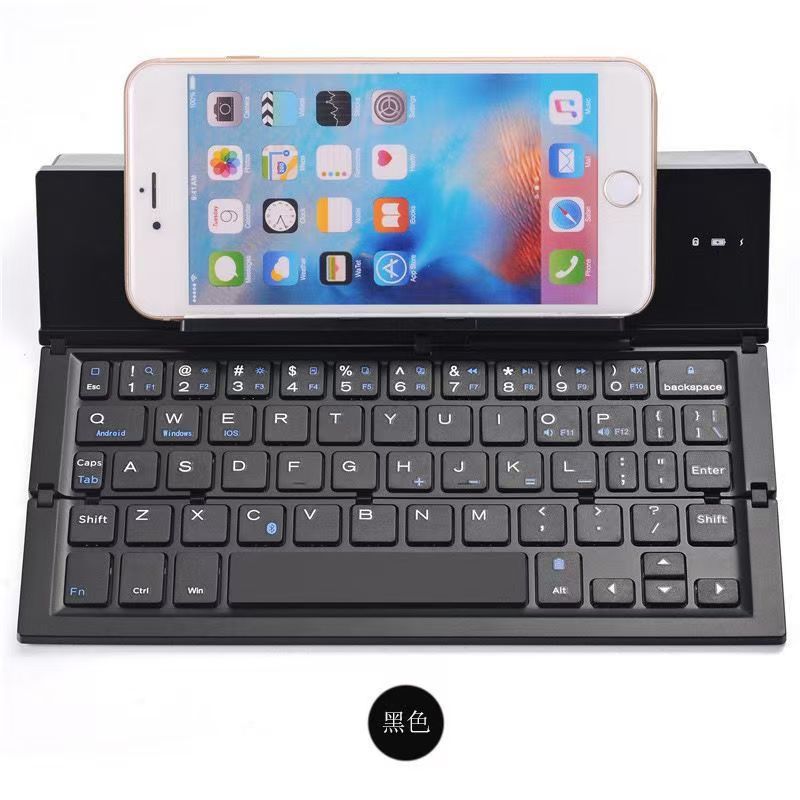 Mini portable bluetooth foldable keyboard silent rechargeable portable keypad for mobile phone tablet