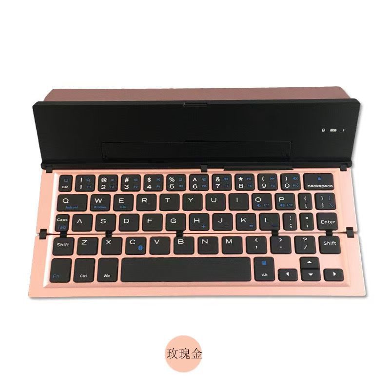 Mini portable bluetooth foldable keyboard silent rechargeable portable keypad for mobile phone tablet